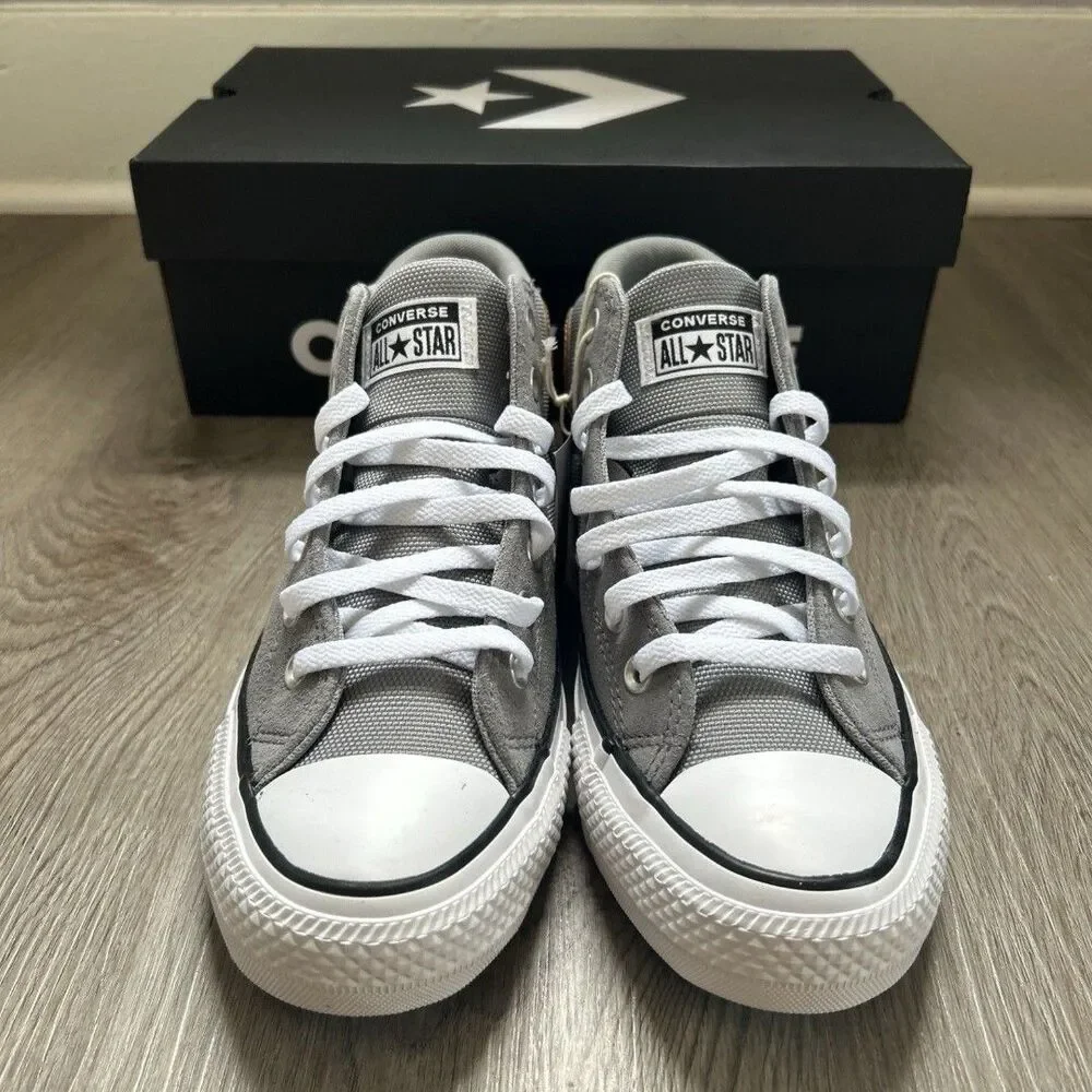 Converse CTAS Malden Street Mid Canvas Mens 13 Gray Shoes Sneakers A09499C NEW